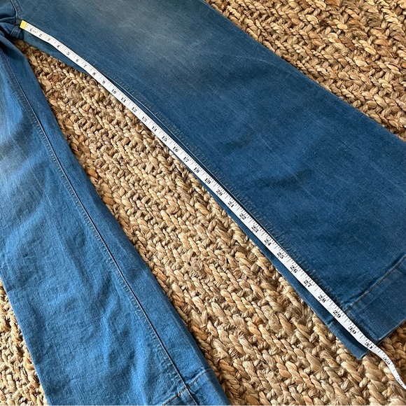 Comptoir Des Cotonniers Jeans Women 40 Flare Euro Hippie Boho 31 X 31 Stretch - Picture 7 of 15